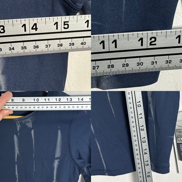 NWT Lululemon Wunder Train Cropped Long Sleeve Shirt Navy Womens Size 4 Top Blue - Picture 13 of 16